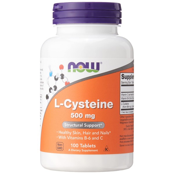 NOW FOODS Cysteine (L) 500mg Tb, 100 CT