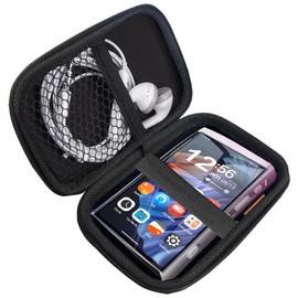 Compatible with HiBy R6III Case, Lamshaw Durable EVA Carrying Case, Shockproof & Lightweight Protective Cover Compatible for HiBy R6III, R6 GEN 3 Player (Black)