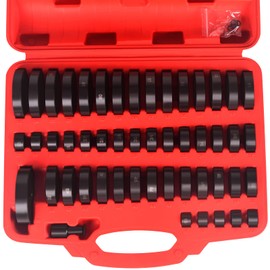 ACZCR 52-in-1 Custom Bushing Driver Tool Set 52PCS Transmission Wheel Axle Bearing Race Seal Installer Seal Remover & Press Tool Kit Bush Removal Puller Bearing Press Tool Kit