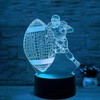 Deluisho Rugby 3D Night Light, Rugby, 3D Illusion Night Light,