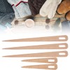 Light Weight 5PCS DIY Wooden Big Eye Knitting Needles Tapestry