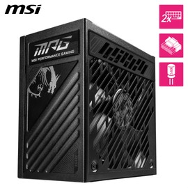 MSI MPG A850GS PCIE5, Fully Modular Gaming 850W Power Supply, 80+ Gold, Dual 12V-2x6 Cables, Server-Grade Capacitor, ATX 3.1 & PCIe 5.1 Ready, Low-Noise, Semi Digital, 10 Year Warranty