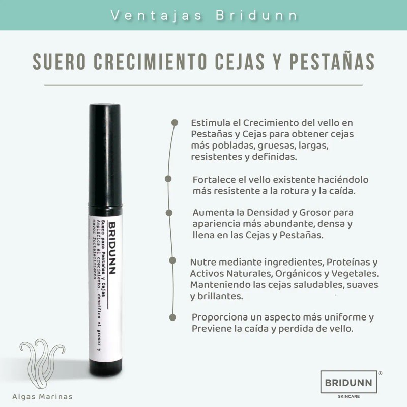 Suero Crecimiento Pestanas Y Cejas, Ingredientes Naturales