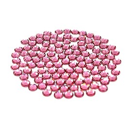 Preciosa Viva Hot Fix Flatback Rhinestones - Choose Your Size - Color: Light Rose - 144 Pieces (SS20 (4.60-4.80mm))
