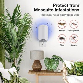 2 Packs Flying Insect Trap,Fruit Fly Traps for Indoors Fly Traps Indoor for Home Captures Mosquitoes, Houseflies, Moths, Gnats, Fruit Flies