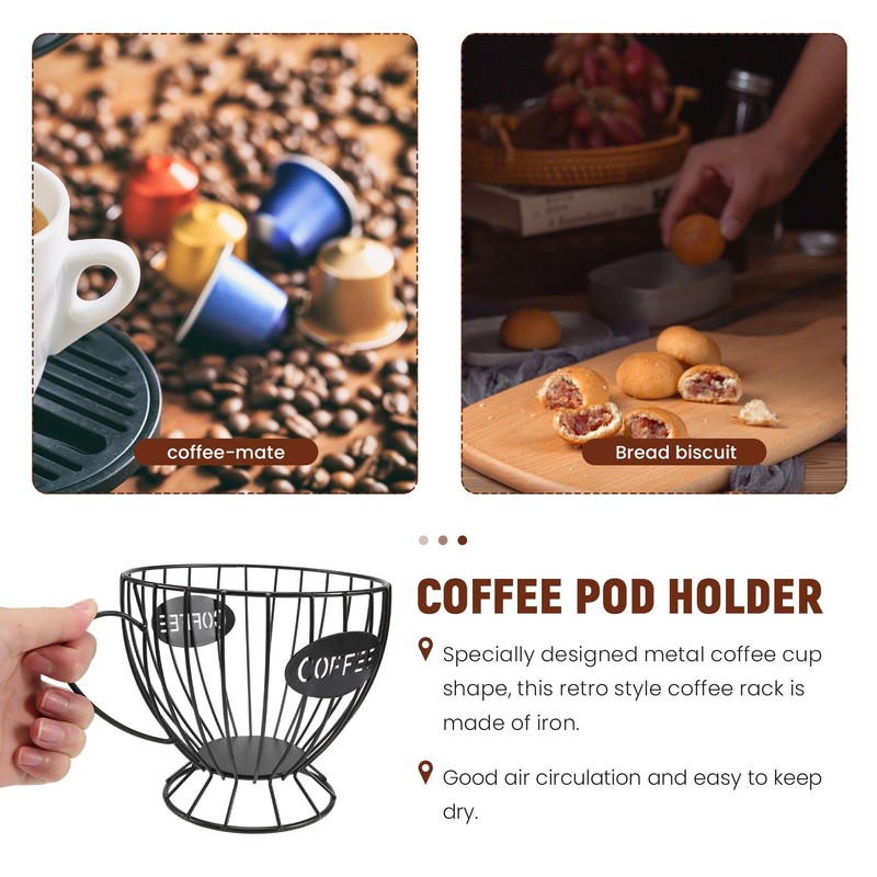 Lobamop Coffee Capsule Storage Basket Coffee Cup Basket Coffee Pad