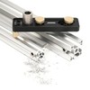TOOLCOOL Aluminum Profile Drill Guide Access Hole Drill Jig For