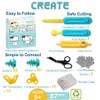 Kizzikids Cardboard Cutting Tools for Kids with Tool Box, 87
