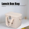 Insulated Lunch Bag Embroidered Bear Waterproof Leakproof Adjustable Straps Lunch