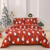 Luowei Winter Bed Linen 135 x 200 cm Fluffy Red