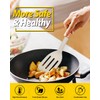 Pack of 2 Silicone Cooking Spatula, Heat Resistant Solid Turner,