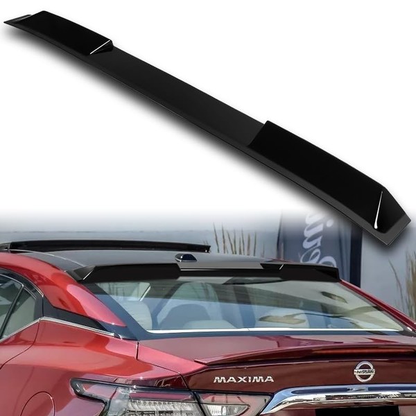 HYPERSPEED W-Power Rear Roof Window Deflect Visor Spoiler Wing ABS