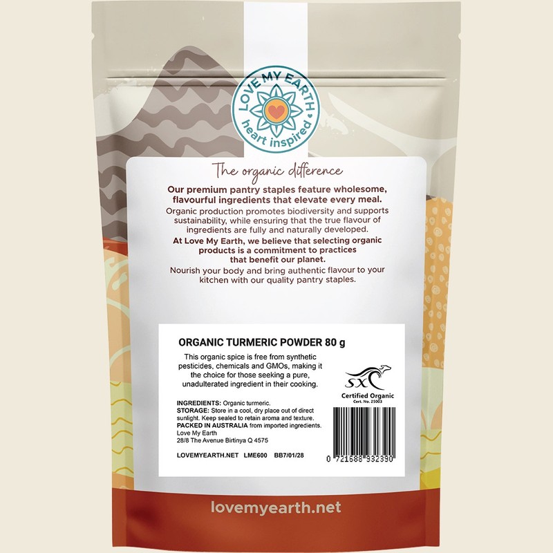 Love My Earth Organic Turmeric Powder 80g