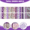 Sewing Patchwork Fabric, 40-Piece Colourful Cotton Fabric Set, Floral Cotton