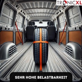 TronicXL Lashing Eyelets Load Securing Screws Eyelets Compatible with VW Bulli Bus T5 T6 T6.1 Multivan Screws Guide Rail Load Locking Screws Transporter California