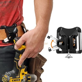 Clic 2 Go Elite Flex - Left - Quick Attach with Auto-Locking - Fits Popular Brands - Drill, Tape Measure, Nailer Holder - Great Gift for DIYers