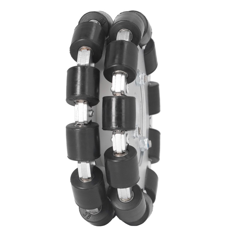 127mm Double Aluminum Omni Wheel with Bearing Rollers Omni Directional