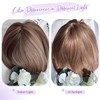 UDU Short Bob Hair Topper for Women Thinning Hair –