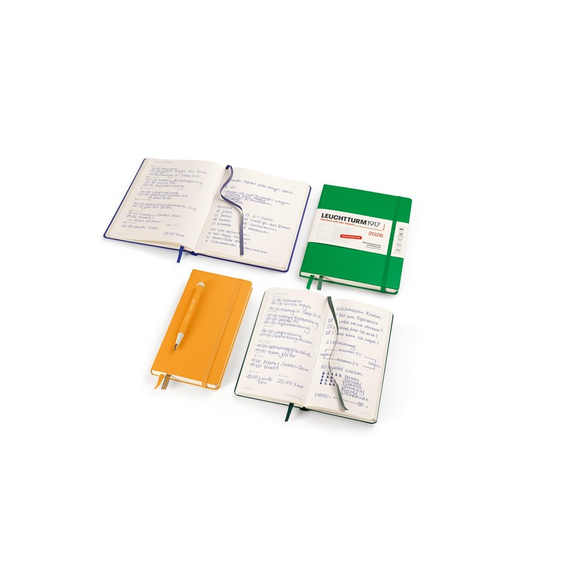 LEUCHTTURM1917 372519 Weekly Calendar & Notebook Dotted Medium (A5) 2026,