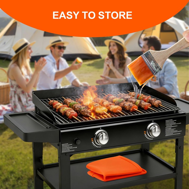 36" Silicone Griddle Mat for Blackstone Grill with Handle, Heavy