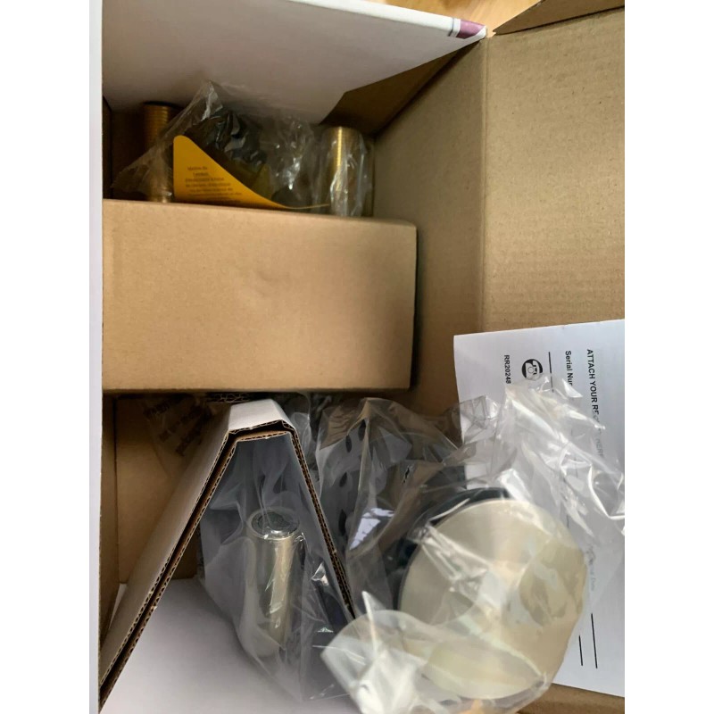 Allen+Roth Brushed Nickel Spot Resist Bathroom Sink Faucet w/Drain