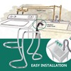 Adjustable Washing Machine Washer Drain Hose Holder Hook, Laundry Tub