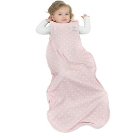 Woolino Toddler Sleeping Bag, 4 Season, Merino Wool Baby Sleep Bag Sack, 2-4 Years, Rose