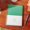 Papier Spiral Notebook - Green, 176mm x 250mm, 180 Tearaway