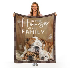 French Bulldog Blanket Throw Dog Blanket Decor Dog Lover Gifts Super Warm Soft Plush Lightweight Fleece Flannel Blanket Bedding for Kids Adults Women 50"x40"