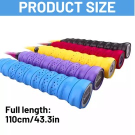 DAJING Badminton Racket Grip - 5 Pack Overgrip Tape, Anti-Slip, Breathable, and Durable for Tennis, Squash, and More