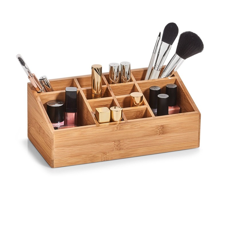 Zeller 25385 Organiser with 12 compartments, bamboo, approx. 25.4 x