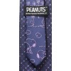 Peanuts PNDW0456 Snoopy Necktie, Navy Blue, Business Necktie, Gift, PNDW0456