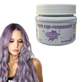 Tinte Semi Permanente para Cabello Sin Amoniaco Urban Kolor Shot - Tonos Luminosos y Brillantes con Aceite de Argán y Kerartina 120gr. (Lila)