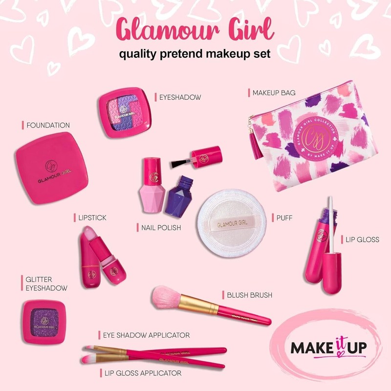 Make it Up B016XIMFQY Glamour Girl Pretend Play Make up
