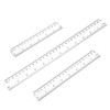 3 Pack 6 Inch 8 Inch 12 Inch Ruler Set