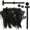50pcs Nylon Universal Cable Tie Buckle, Push Mount Zip Ties