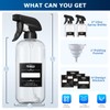 Veco 300mL (10oz) 360° Spray Bottles, 2-Pack — Adjustable Nozzle,