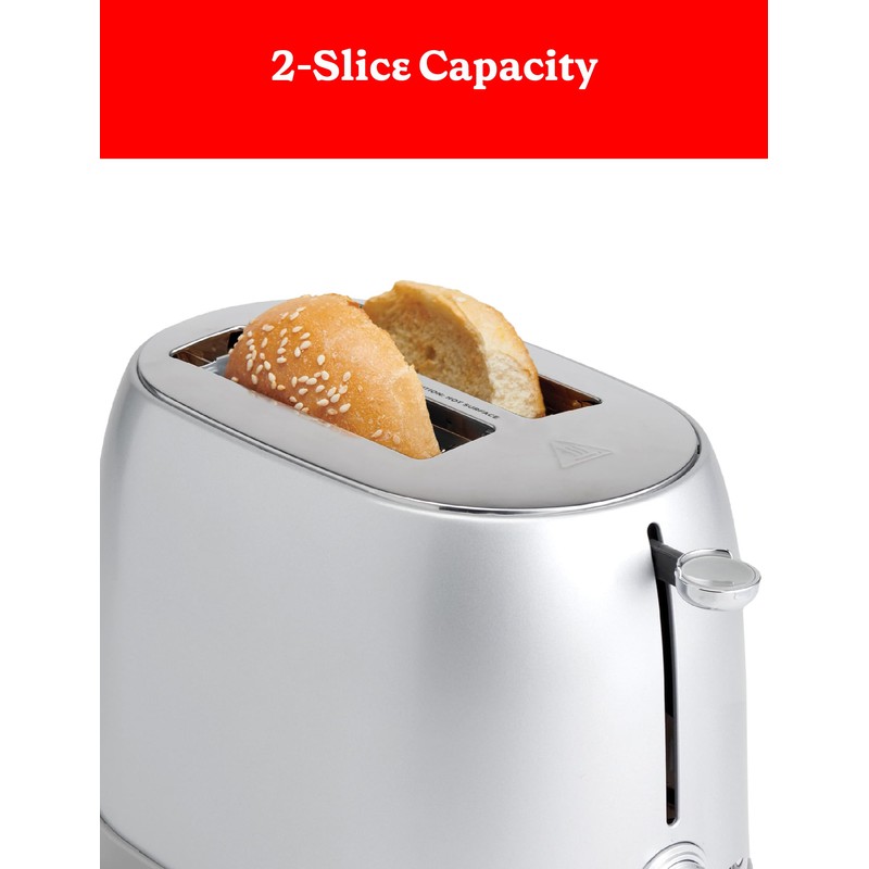 Betty Crocker 2-Slice Multi-Function Toaster, Toaster 2 Slice with Extra