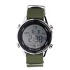 Mens Digital Sports Waterproof Watch Dual Time Zone Stopwatch Calendar
