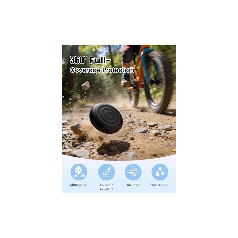 EIZLXQ Discreet Silicone AirTag Holder for Kids and Valuables