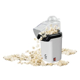 Complete Cuisine CC-PM1100 Popcorn Maker, Countertop Popcorn Machine, Hot-Air Popcorn Popper, White