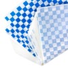 200 Sheets Blue and White Checkered Food Wrapping Paper, Dry