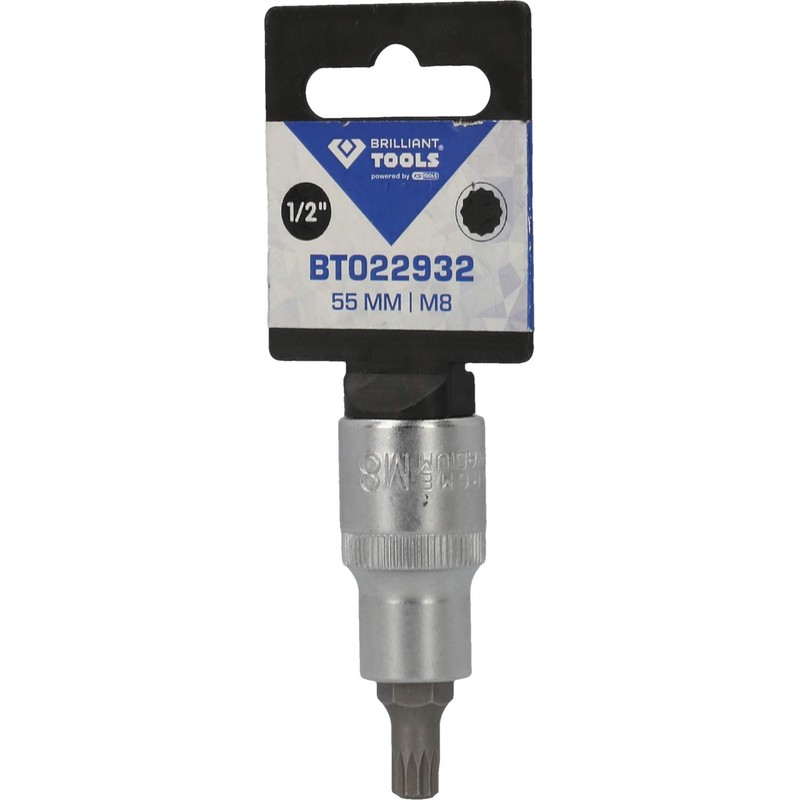Brilliant Tools BT022932 1/2 Inch Bit Screwdriver XZN 55 mm