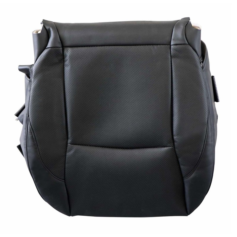NLQR Front Passenger Bottom Replacement Seat Cover Perforated Microfiber Leather