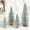 Artificial Christmas Tree 8pcs Mini Pine Tree with Snow Frost