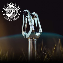 Root Industries AIR HIC SCS Fork - Trick Stunt Scooter Fork - Pro HIC SCS Fork Compatible with 100mm, 110mm, 120mm Kick Scooter Wheel - Fits Most Push Freestyle Setups - Variety of Aluminum Color (Chrome)