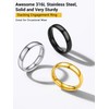 PROSTEEL Knuckle Rings Stacking Rings for Women Wedding Band