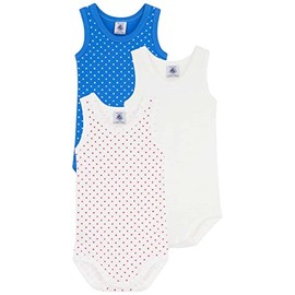 Petit Bateau Baby Boys' Sleeveless Bodysuit (Pack of 3), Variant 1