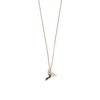Beams Heart Women's Long Necklace, Nuance Motif, Gold One Size