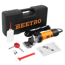 BEETRO 500W Electric Professional Sheep Shears, Animal Grooming Clippers for Sheep Alpacas Goats and More, 6 Speeds Heavy Duty Farm Livestock Haircut